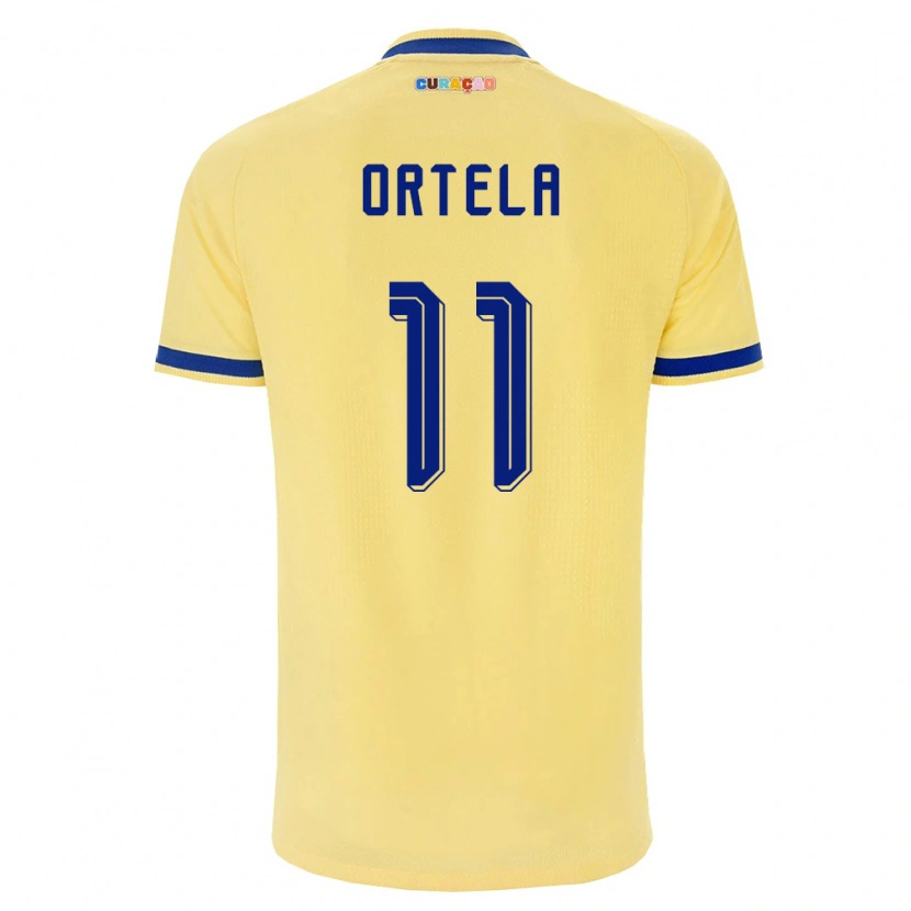Danxen Män Curaçao Jerremy Ortela #11 Gul Marin Rosa Bortatröja Matchtröjor 26-28 Tröjor T-Tröja