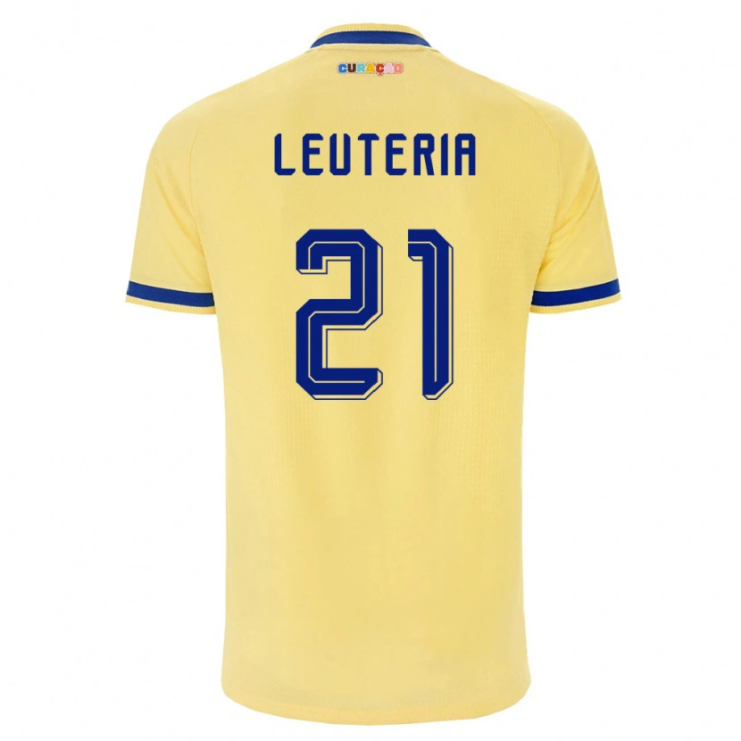 Danxen Män Curaçao Mishean Leuteria #21 Gul Marin Rosa Bortatröja Matchtröjor 26-28 Tröjor T-Tröja