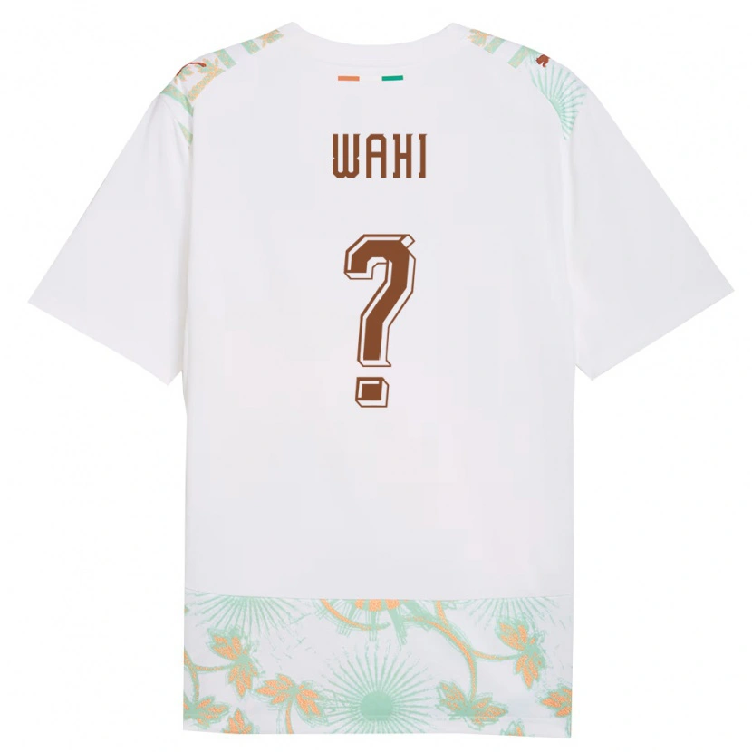 Danxen Män Elfenbenskusten Elye Wahi #0 Vit Orange Grön Bortatröja Matchtröjor 26-28 Tröjor T-Tröja