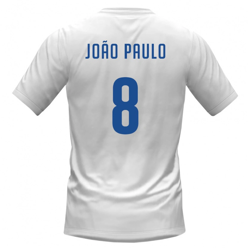 Danxen Män Kap Verde João Paulo #8 Vit Burgund Bortatröja Matchtröjor 26-28 Tröjor T-Tröja