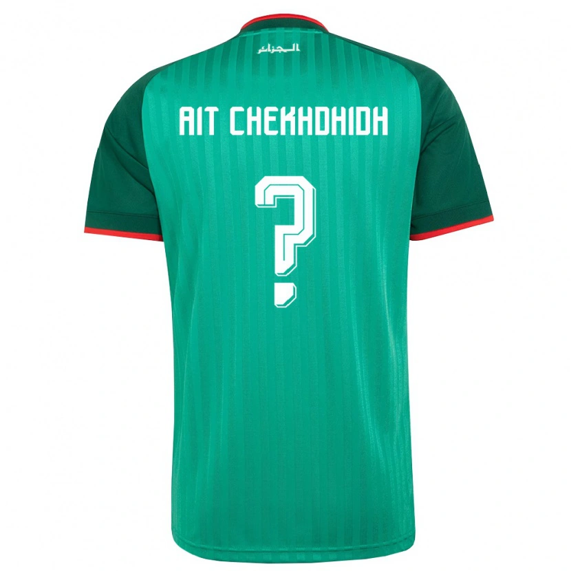Danxen Män Algeriet Aissa Ait Chekhdhidh #0 Grön Röd Vit Bortatröja Matchtröjor 26-28 Tröjor T-Tröja