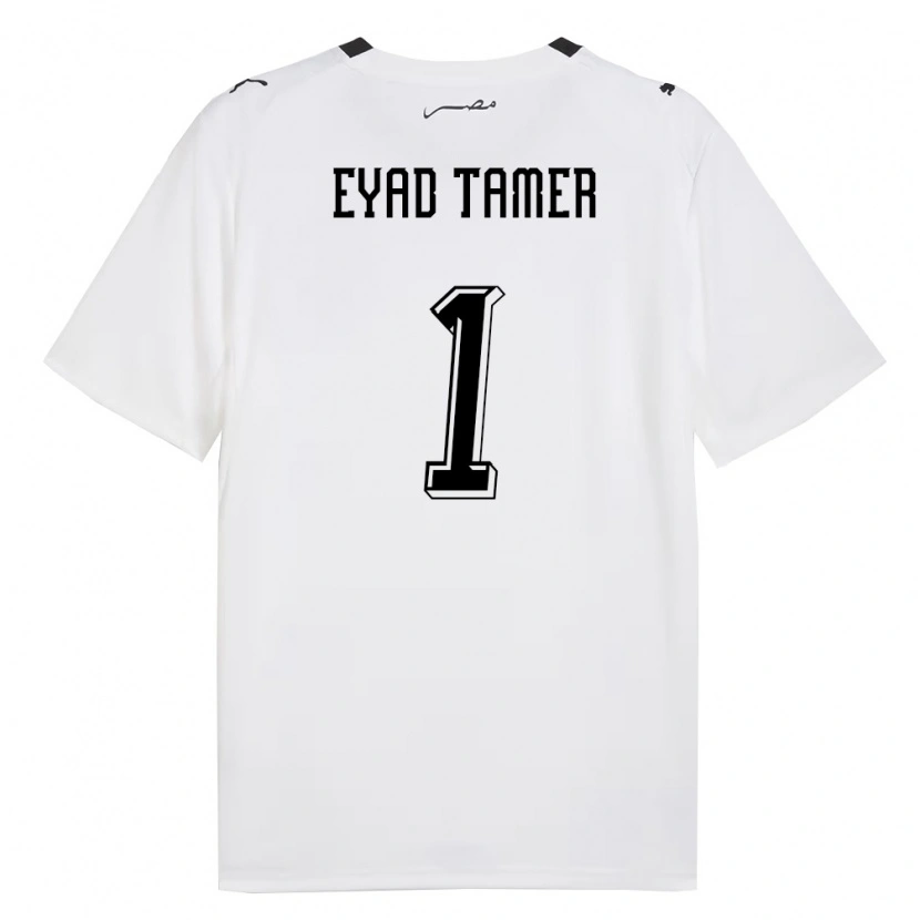 Danxen Män Egypten Eyad Tamer #1 Vit Grå Svart Bortatröja Matchtröjor 26-28 Tröjor T-Tröja