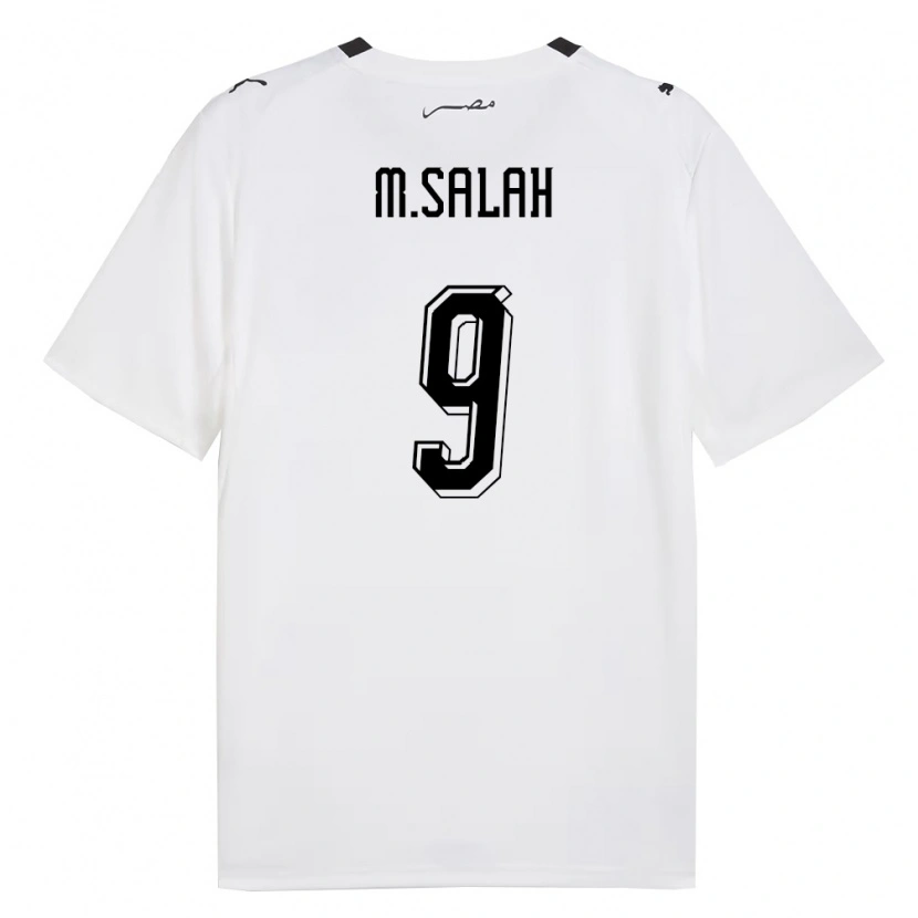 Danxen Män Egypten Salah Mohsen #9 Vit Grå Svart Bortatröja Matchtröjor 26-28 Tröjor T-Tröja