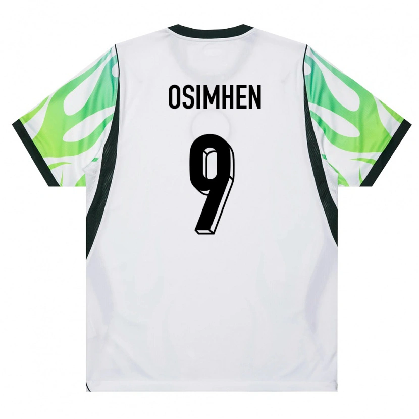Danxen Män Nigeria Victor Osimhen #9 Vit Grön Bortatröja Matchtröjor 26-28 Tröjor T-Tröja