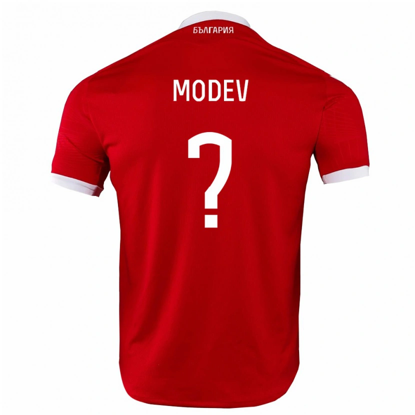 Danxen Män Bulgarien Rosen Modev #0 Röd Vit Bortatröja Matchtröjor 26-28 Tröjor T-Tröja