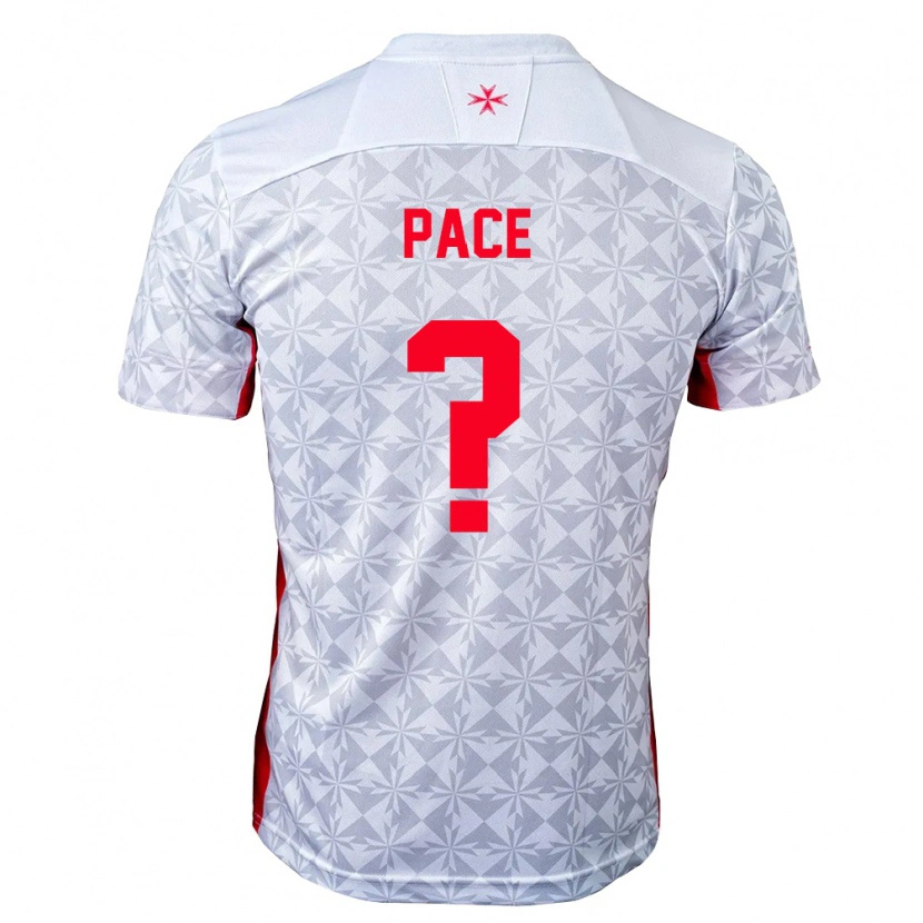 Danxen Män Malta Edward Pace #0 Grå Vit Röd Bortatröja Matchtröjor 26-28 Tröjor T-Tröja