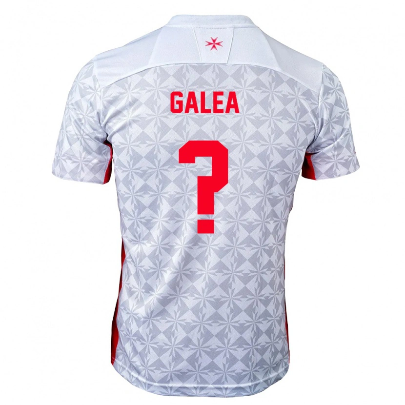 Danxen Män Malta Liam Galea #0 Grå Vit Röd Bortatröja Matchtröjor 26-28 Tröjor T-Tröja