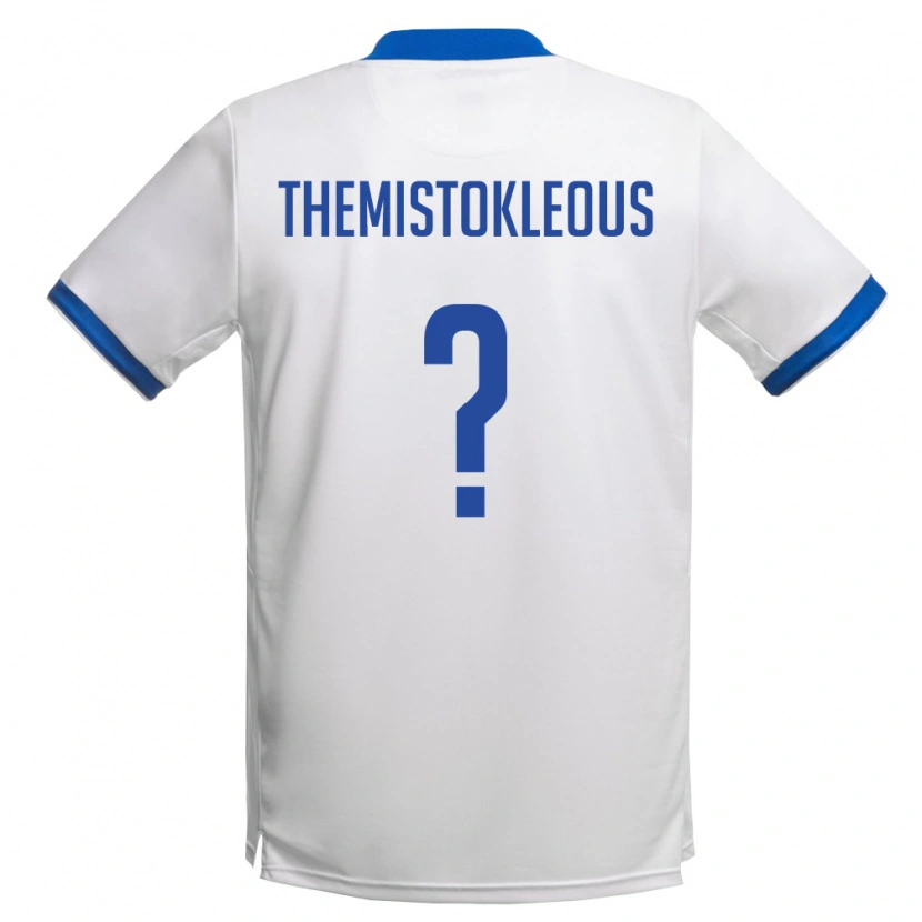 Danxen Män Cypern Themistoklis Themistokleous #0 Vit Kunglig Blå Bortatröja Matchtröjor 26-28 Tröjor T-Tröja