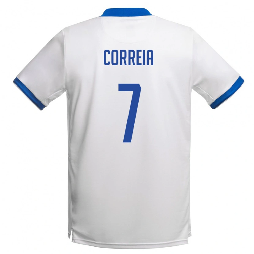 Danxen Män Cypern Anderson Correia #7 Vit Kunglig Blå Bortatröja Matchtröjor 26-28 Tröjor T-Tröja