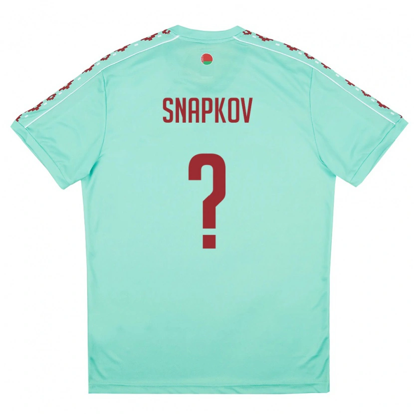 Danxen Män Belarus Egor Snapkov #0 Ljus Grön Burgund Bortatröja Matchtröjor 26-28 Tröjor T-Tröja