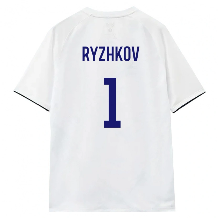 Danxen Män Ryssland Grigoriy Ryzhkov #1 Vit Brun Svart Bortatröja Matchtröjor 26-28 Tröjor T-Tröja