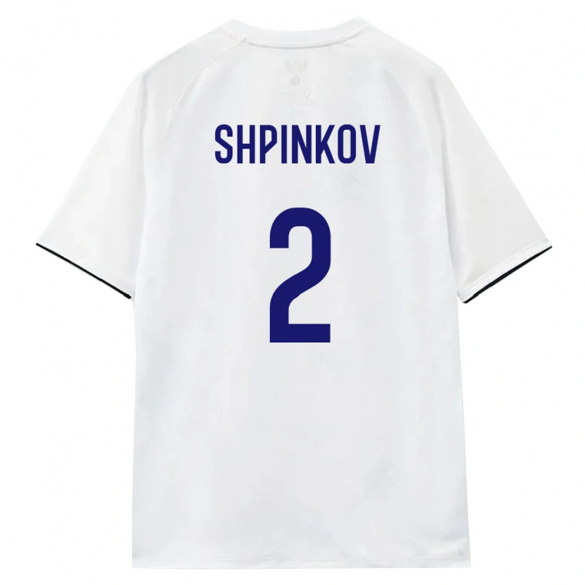 Danxen Män Ryssland Artem Shpinkov #2 Vit Brun Svart Bortatröja Matchtröjor 26-28 Tröjor T-Tröja