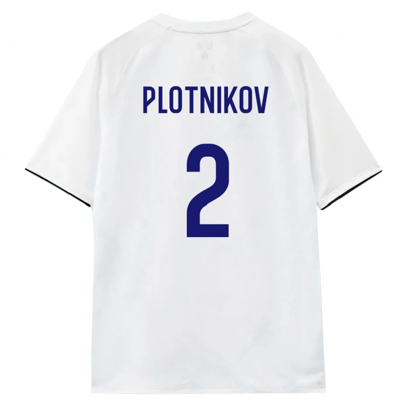 Danxen Män Ryssland Daniil Plotnikov #2 Vit Brun Svart Bortatröja Matchtröjor 26-28 Tröjor T-Tröja