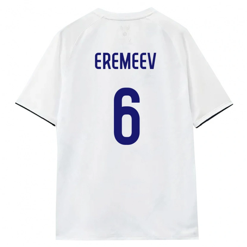 Danxen Män Ryssland Ilya Eremeev #6 Vit Brun Svart Bortatröja Matchtröjor 26-28 Tröjor T-Tröja