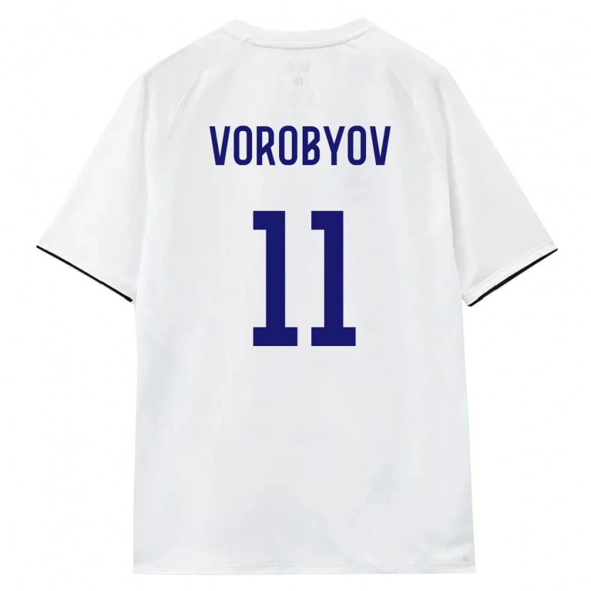 Danxen Män Ryssland Dmitriy Vorobyov #11 Vit Brun Svart Bortatröja Matchtröjor 26-28 Tröjor T-Tröja