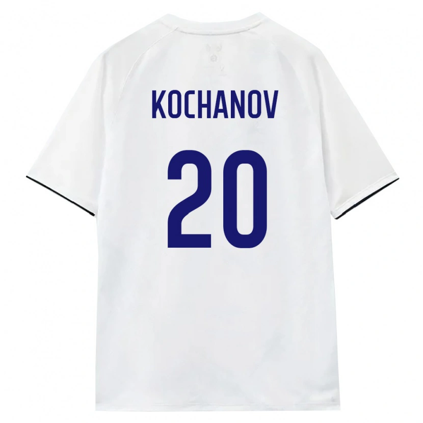 Danxen Män Ryssland Nikita Kochanov #20 Vit Brun Svart Bortatröja Matchtröjor 26-28 Tröjor T-Tröja