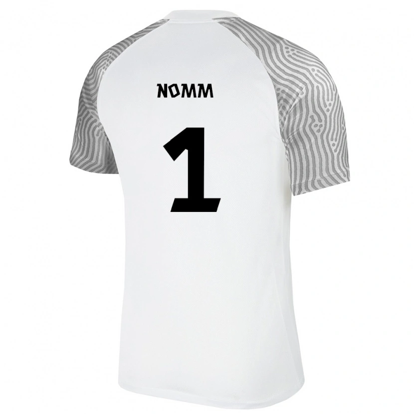 Danxen Män Estland Ott Nomm #1 Vit Grå Bortatröja Matchtröjor 26-28 Tröjor T-Tröja