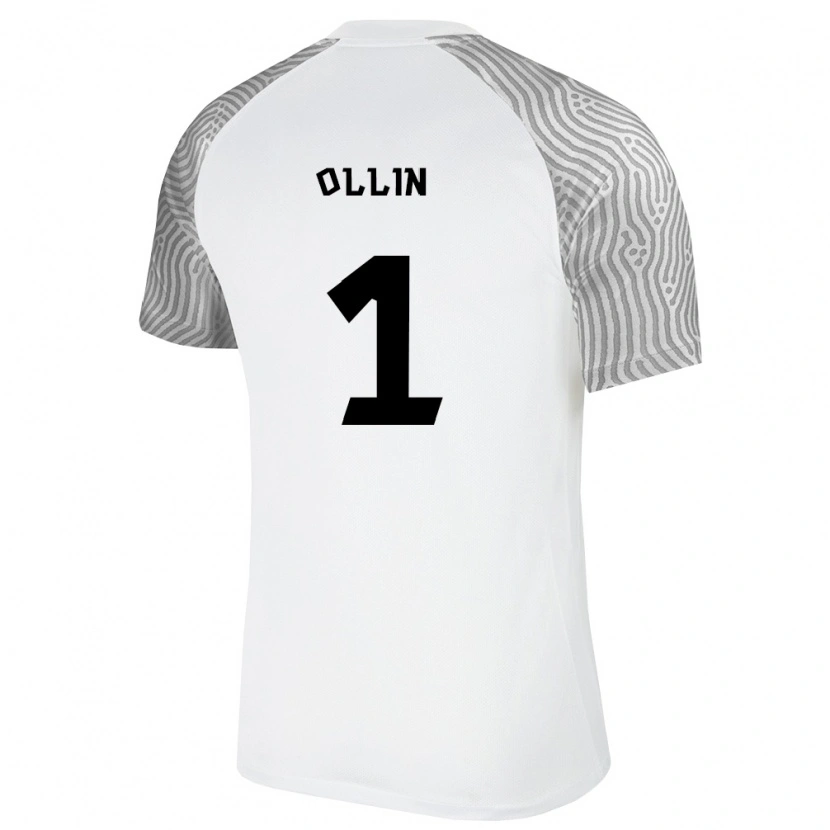 Danxen Män Estland Harly Ollin #1 Vit Grå Bortatröja Matchtröjor 26-28 Tröjor T-Tröja