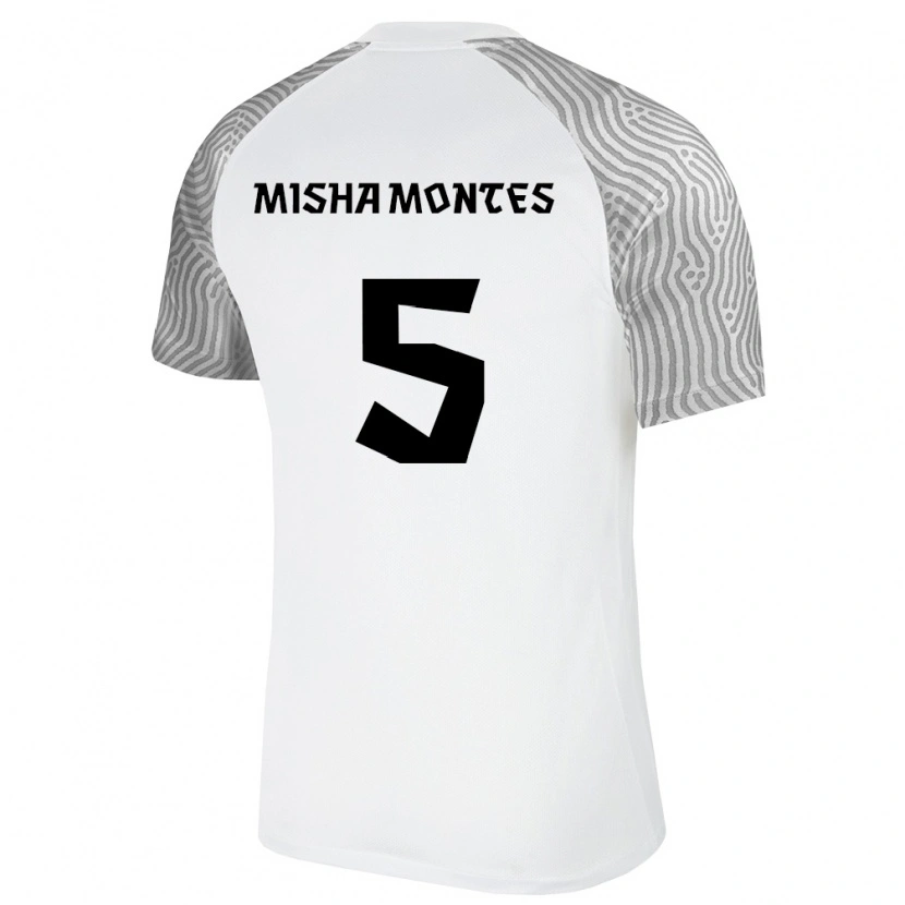 Danxen Män Estland Dominic Misha Montes #5 Vit Grå Bortatröja Matchtröjor 26-28 Tröjor T-Tröja
