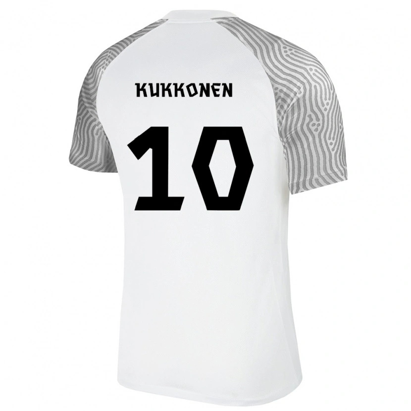 Danxen Män Estland Marten Kukkonen #10 Vit Grå Bortatröja Matchtröjor 26-28 Tröjor T-Tröja