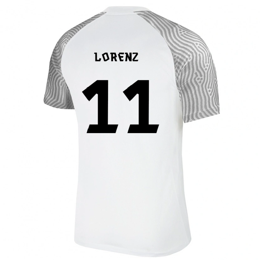 Danxen Män Estland Karl-Tristan Lorenz #11 Vit Grå Bortatröja Matchtröjor 26-28 Tröjor T-Tröja