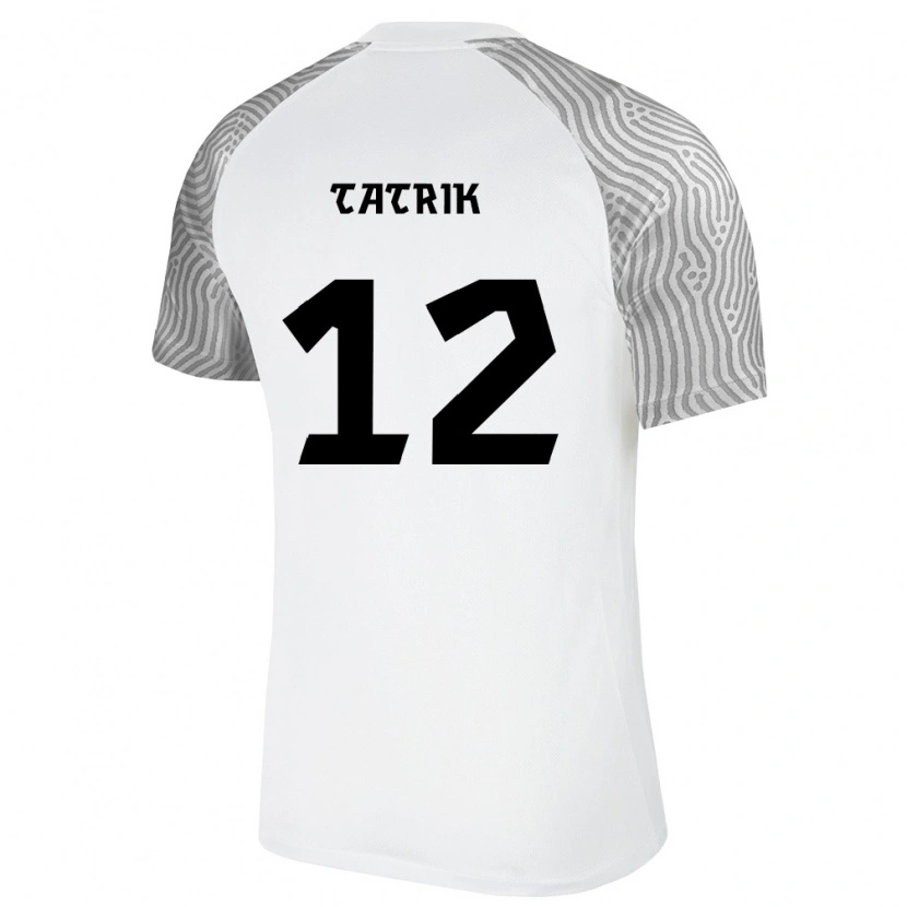 Danxen Män Estland Andero Tatrik #12 Vit Grå Bortatröja Matchtröjor 26-28 Tröjor T-Tröja
