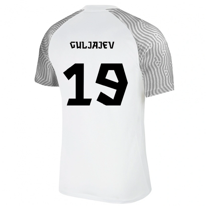 Danxen Män Estland Matvei Guljajev #19 Vit Grå Bortatröja Matchtröjor 26-28 Tröjor T-Tröja