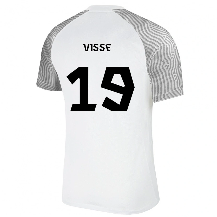 Danxen Män Estland Aston Visse #19 Vit Grå Bortatröja Matchtröjor 26-28 Tröjor T-Tröja