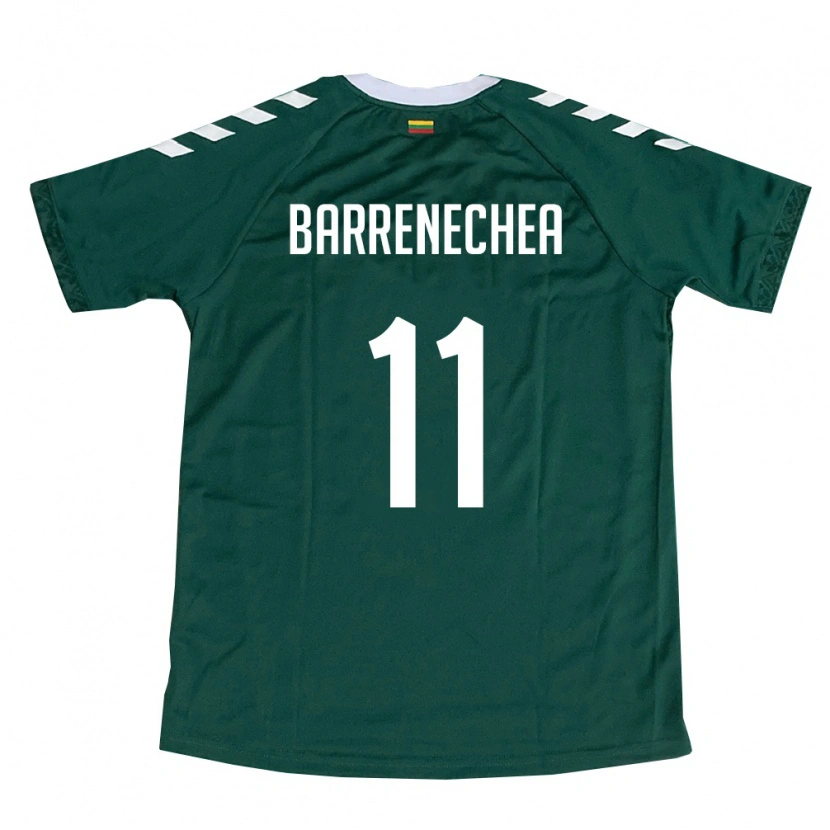 Danxen Män Litauen Felipe Barrenechea #11 Mörk Grön Vit Bortatröja Matchtröjor 26-28 Tröjor T-Tröja