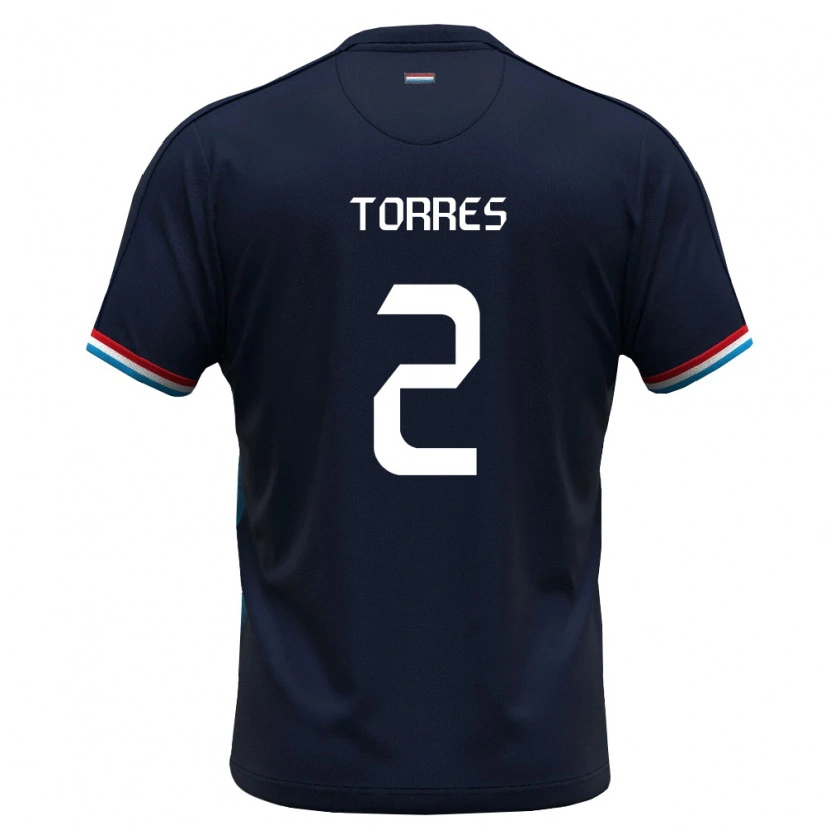 Danxen Män Luxemburg Yohann Torres #2 Kunglig Blå Röd Bortatröja Matchtröjor 26-28 Tröjor T-Tröja