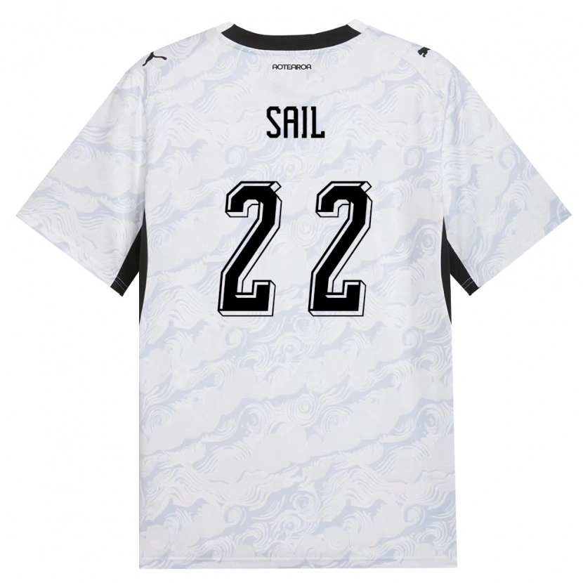Danxen Män Nya Zeeland Oliver Sail #22 Svart Vit Bortatröja Matchtröjor 26-28 Tröjor T-Tröja