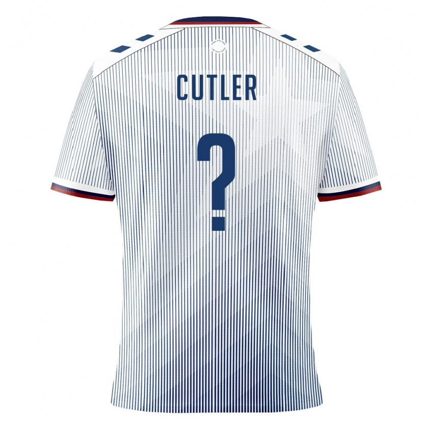 Danxen Män Puerto Rico André Cutler #0 Kunglig Blå Vit Bortatröja Matchtröjor 26-28 Tröjor T-Tröja