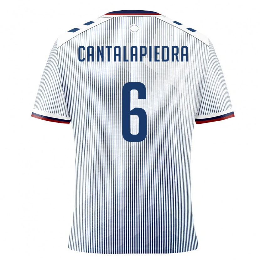 Danxen Män Puerto Rico Marco Cantalapiedra #6 Kunglig Blå Vit Bortatröja Matchtröjor 26-28 Tröjor T-Tröja