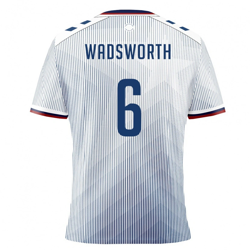 Danxen Män Puerto Rico Lleyton Wadsworth #6 Kunglig Blå Vit Bortatröja Matchtröjor 26-28 Tröjor T-Tröja