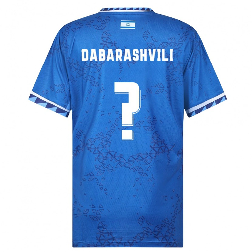 Danxen Män Israel Noam Dabarashvili #0 Blå Vit Bortatröja Matchtröjor 26-28 Tröjor T-Tröja