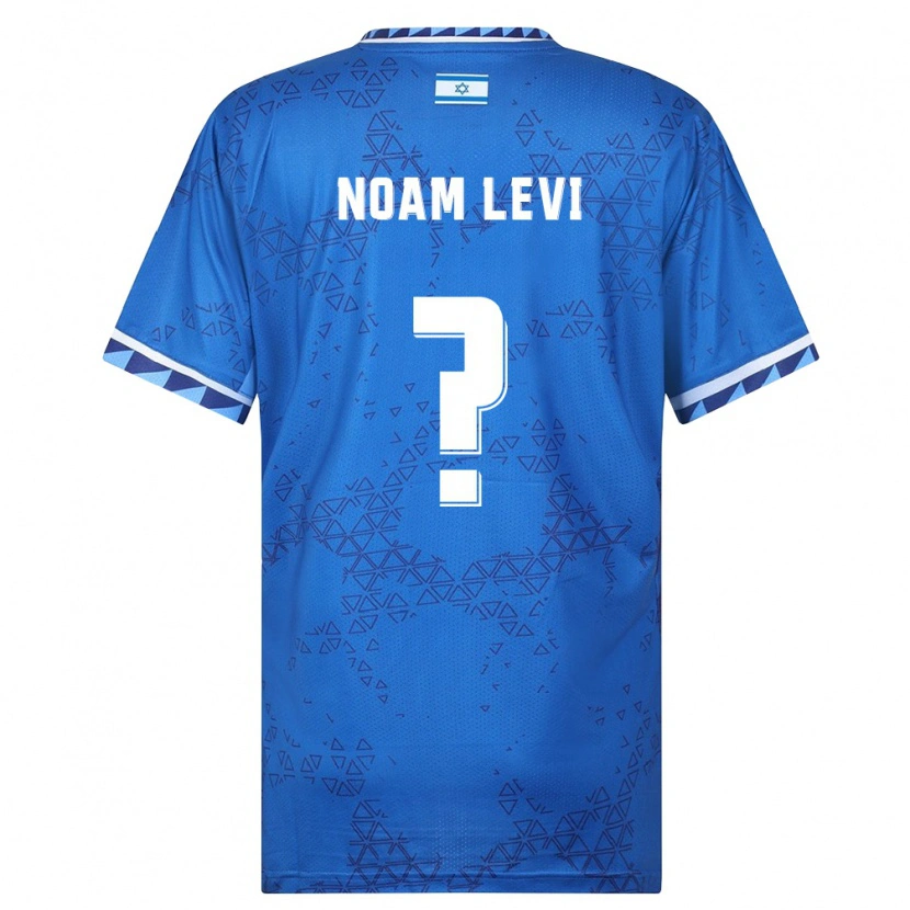 Danxen Män Israel Noam Levi #0 Blå Vit Bortatröja Matchtröjor 26-28 Tröjor T-Tröja