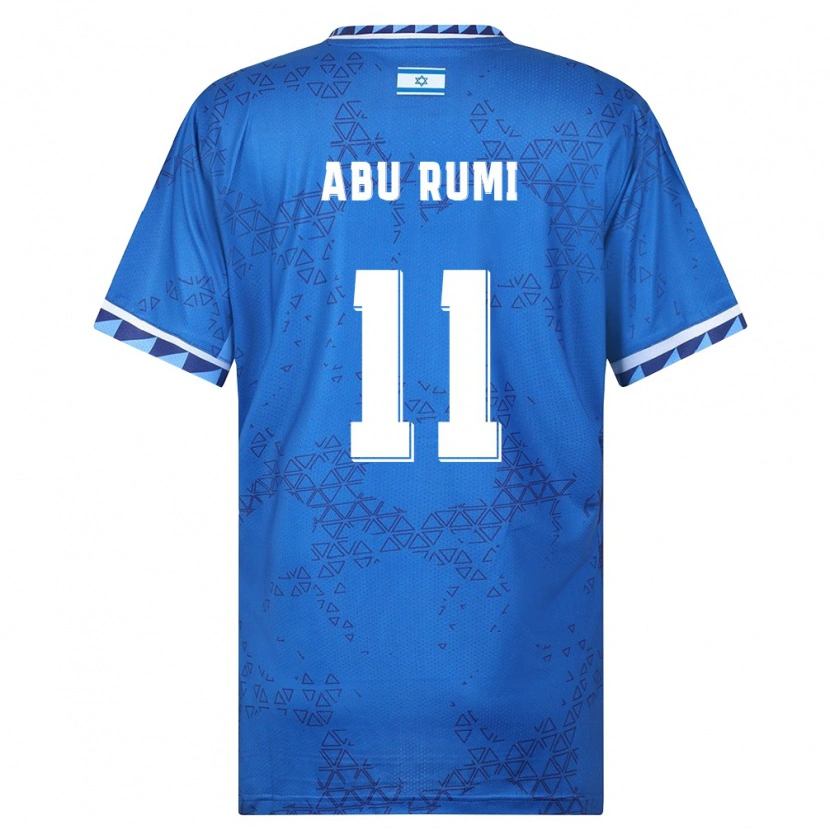 Danxen Män Israel Muhammad Abu Rumi #11 Blå Vit Bortatröja Matchtröjor 26-28 Tröjor T-Tröja