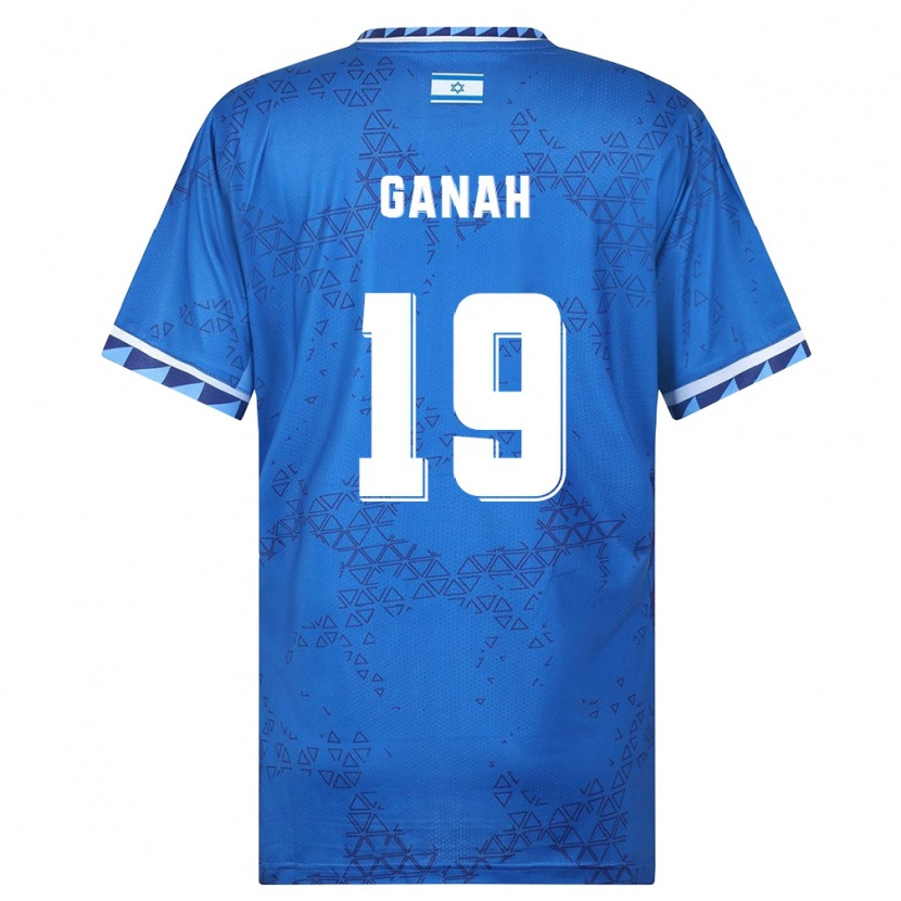 Danxen Män Israel Amir Ganah #19 Blå Vit Bortatröja Matchtröjor 26-28 Tröjor T-Tröja