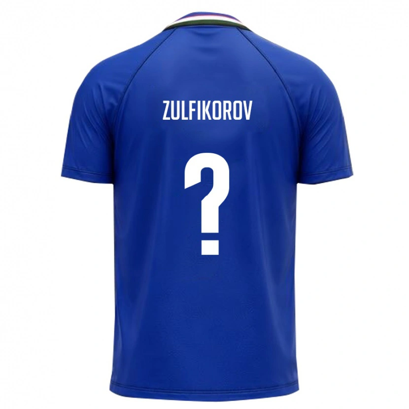 Danxen Kvinnor Uzbekistan Khojiakbar Zulfikorov #0 Kunglig Blå Vit Hemmatröja Matchtröjor 26-28 Tröjor T-Tröja
