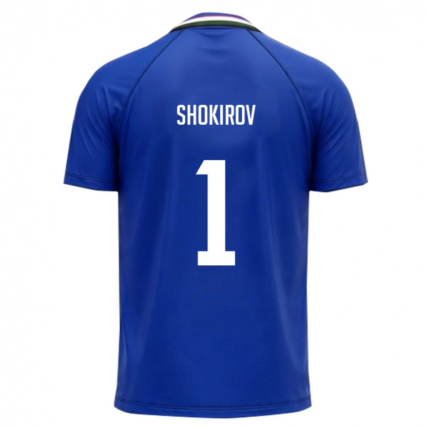 Danxen Kvinnor Uzbekistan Ibrokhim Shokirov #1 Kunglig Blå Vit Hemmatröja Matchtröjor 26-28 Tröjor T-Tröja