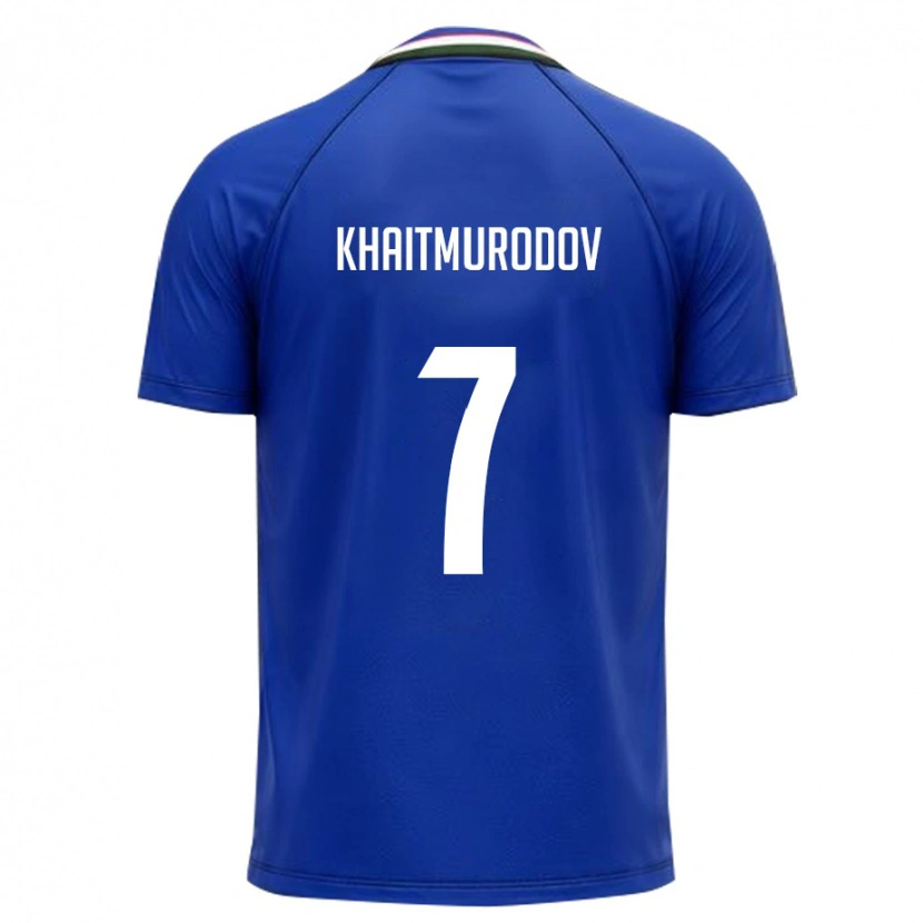 Danxen Kvinnor Uzbekistan Farrukh Khaitmurodov #7 Kunglig Blå Vit Hemmatröja Matchtröjor 26-28 Tröjor T-Tröja