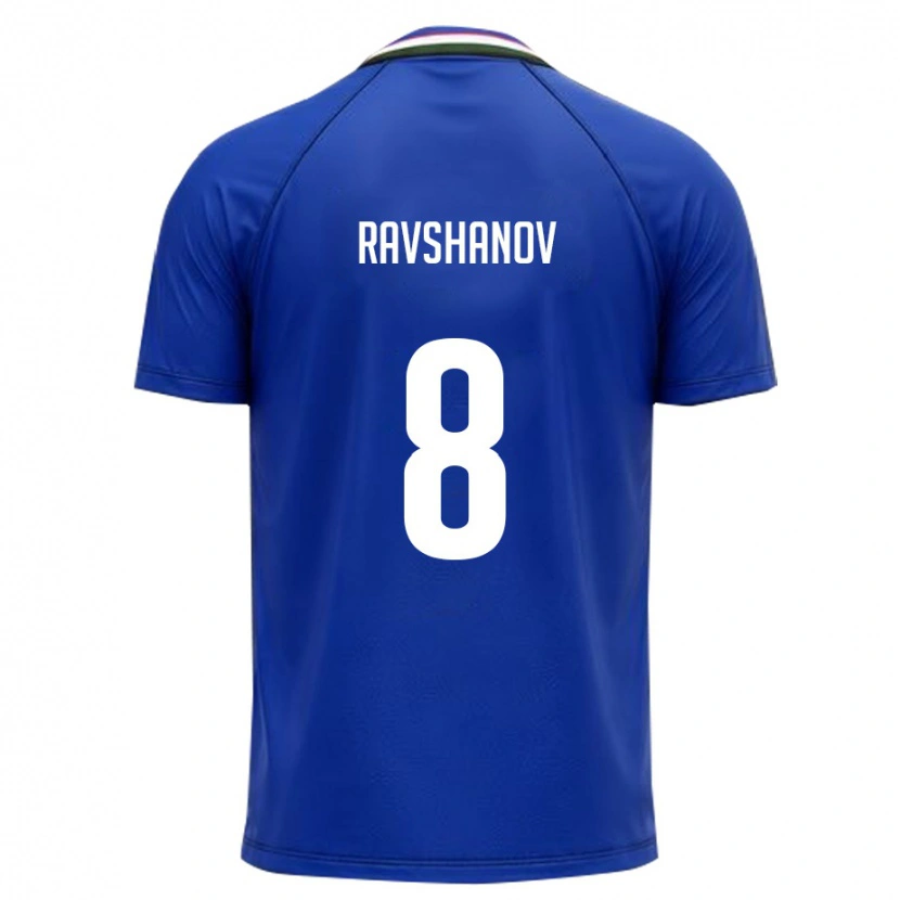 Danxen Kvinnor Uzbekistan Islom Ravshanov #8 Kunglig Blå Vit Hemmatröja Matchtröjor 26-28 Tröjor T-Tröja