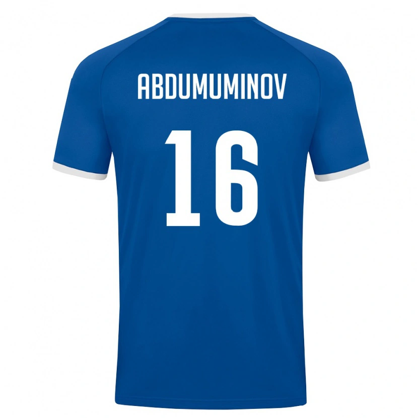 Danxen Kvinnor Uzbekistan Azizbek Abdumuminov #16 Kunglig Blå Vit Hemmatröja Matchtröjor 26-28 Tröjor T-Tröja