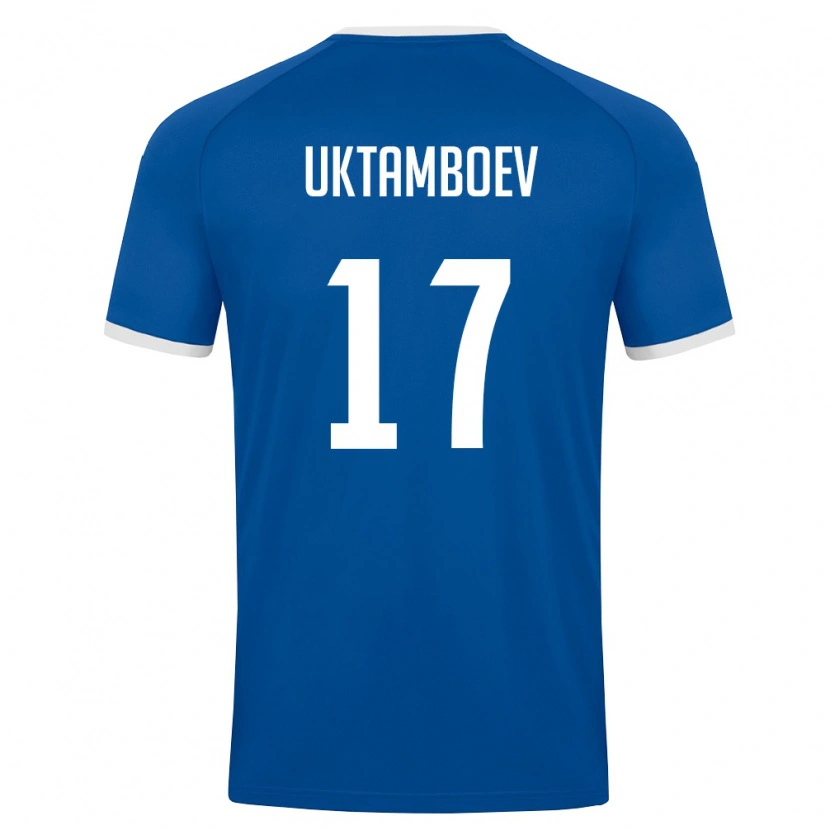 Danxen Kvinnor Uzbekistan Jakhongirmirzo Uktamboev #17 Kunglig Blå Vit Hemmatröja Matchtröjor 26-28 Tröjor T-Tröja
