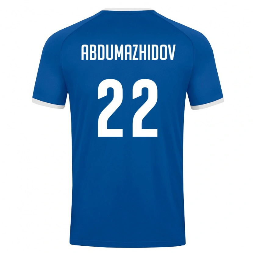 Danxen Kvinnor Uzbekistan Mukhammadrasul Abdumazhidov #22 Kunglig Blå Vit Hemmatröja Matchtröjor 26-28 Tröjor T-Tröja