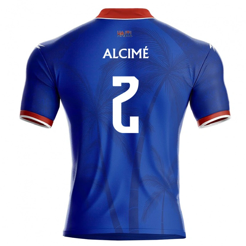 Danxen Kvinnor Haiti Marc-Arthur Alcimé #2 Blå Röd Vit Hemmatröja Matchtröjor 26-28 Tröjor T-Tröja