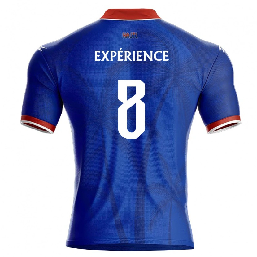 Danxen Kvinnor Haiti Martin Expérience #8 Blå Röd Vit Hemmatröja Matchtröjor 26-28 Tröjor T-Tröja