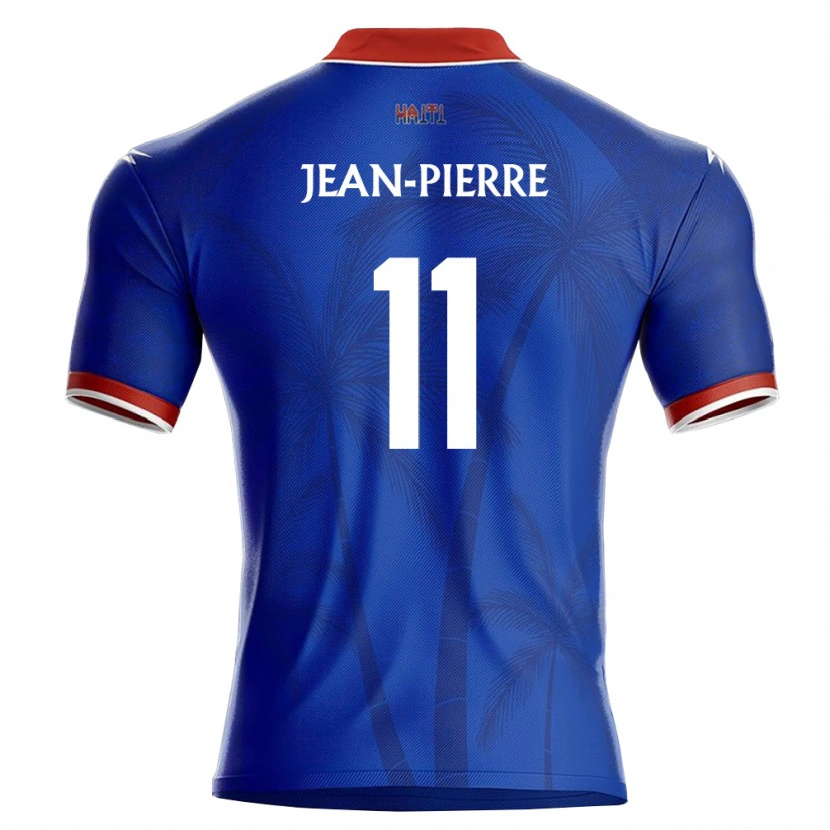 Danxen Kvinnor Haiti Ralph Jean-Pierre #11 Blå Röd Vit Hemmatröja Matchtröjor 26-28 Tröjor T-Tröja