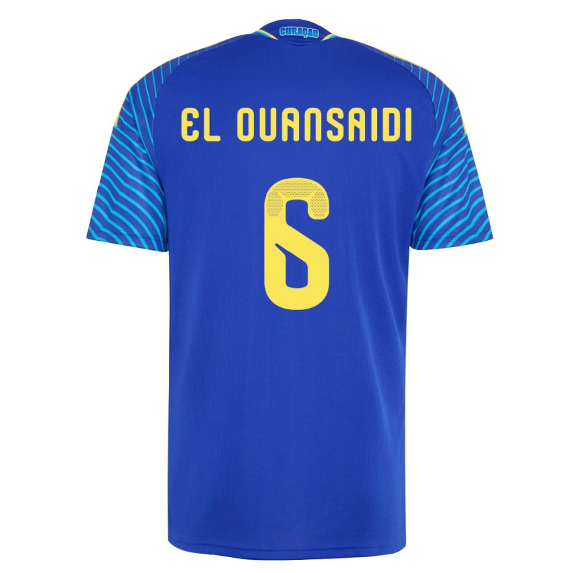 Danxen Kvinnor Curaçao Keyane El Ouansaidi #6 Marin Vit Hemmatröja Matchtröjor 26-28 Tröjor T-Tröja