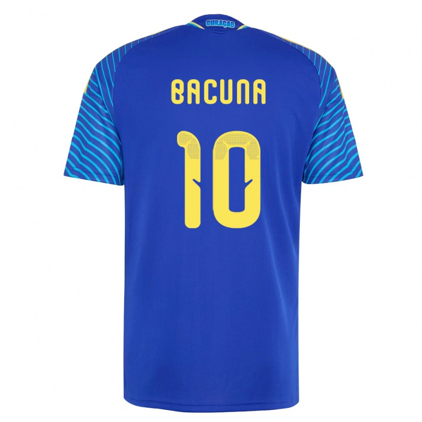 Danxen Kvinnor Curaçao Leandro Bacuna #10 Marin Vit Hemmatröja Matchtröjor 26-28 Tröjor T-Tröja